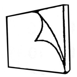 1" x 1" Double sided sticky pads Pk20