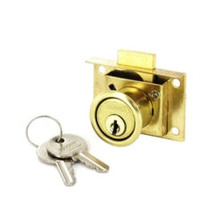Drawer lock brass