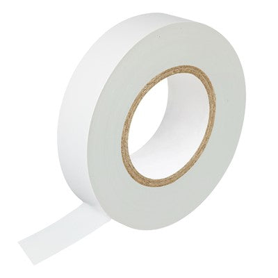 Elect tape white 19mm x 33m