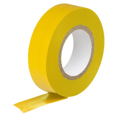 Elect tape yellow 19mm x 33m