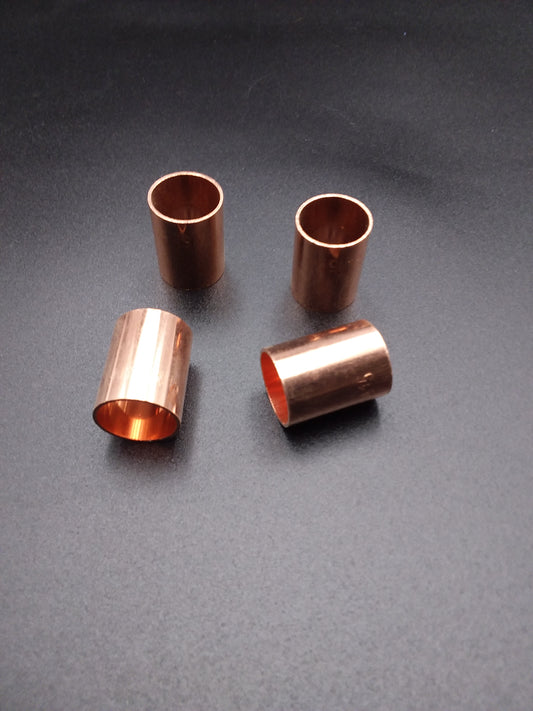 Copper end feed slip couplings.