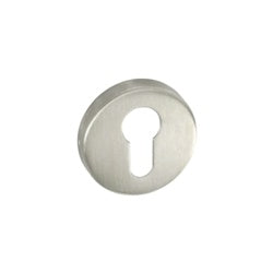 Euro escutcheon satin chrome set