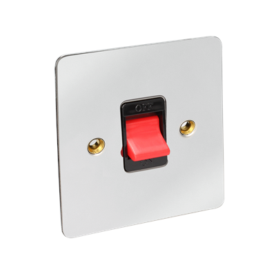 1G Cooker switch 45Amp flat c/b