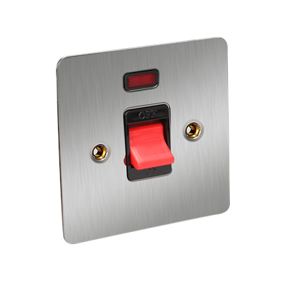 Cooker switch 45Amp flat s/c/b