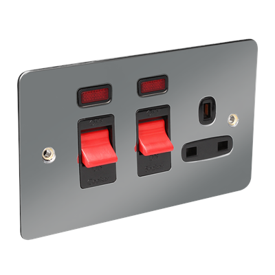 2G Cooker socket flat b/n