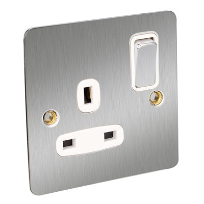 1G Switch ocket flat s/c/w