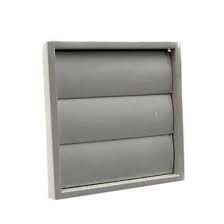 4" Fan gravity vent grey