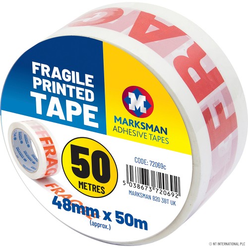 Fragile printed tape 48mm x 50m