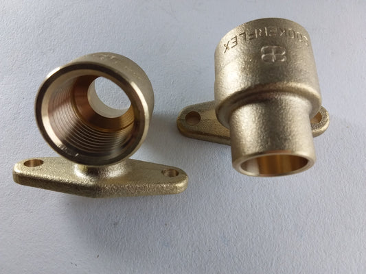 1/2" gas capillaries, one with a threaded connection and the other showing a flanged end.