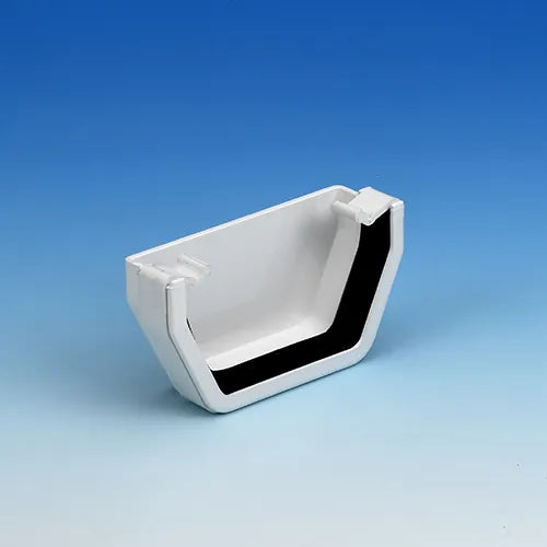 H/square ext stop end white
