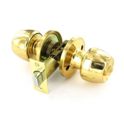 Privacy knob set brass