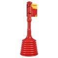 Large heavy duty plunger red