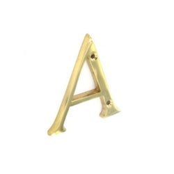 Door letter A brass 75mm
