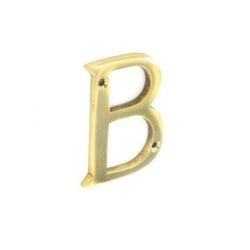 Door letter B brass 75mm