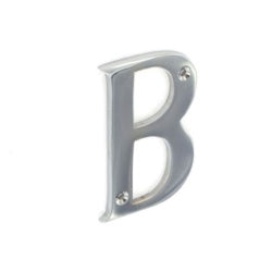 Door letter B chrome 75mm