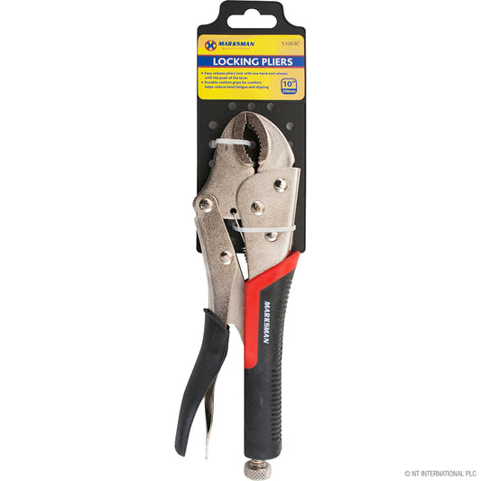 10" Locking plier with soft grip
