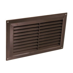 9" x 3" Louvre vent brown