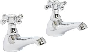 Melrose bath taps set chrome