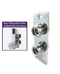Mini easy fix wall plate chrome