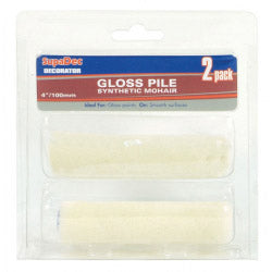 Mini synthetic gloss roller sleeves Pk2