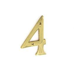 Door no 4 brass 75mm