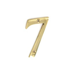 Door no 7 brass 75mm