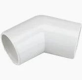 Overflow 45deg bend white qty1