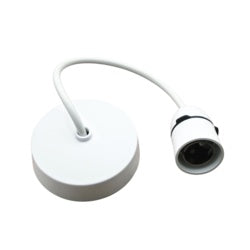 Ceiling rose 6" drop with metal socket