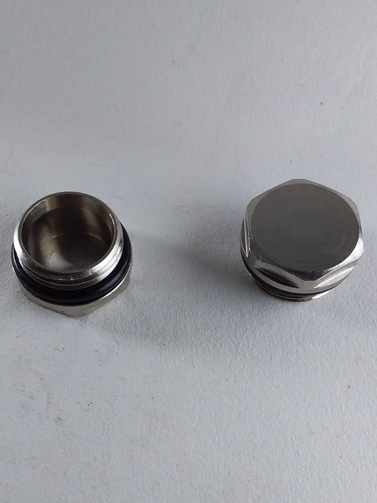 1/2" Rad plug chrome qty1