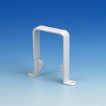 Rainwater pipe clip square white