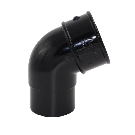 Rainwater offset bend black
