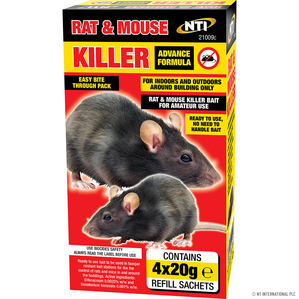Rat killer grain bait 2 x 20g