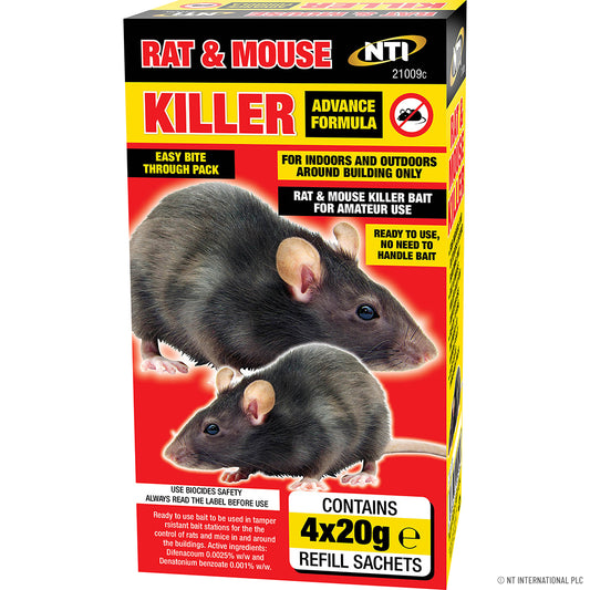 Rat killer grain bait 2 x 20g