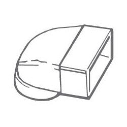 Duct round to rectangular elbow