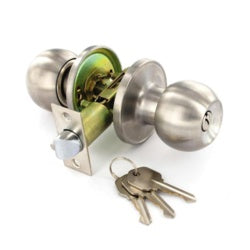 Entrance lock silver with 3keys