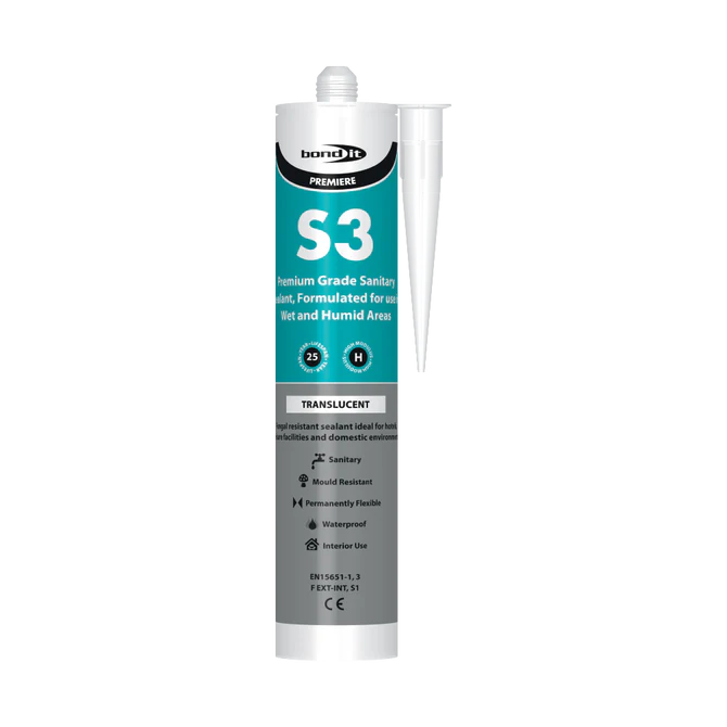 S3 Sanitary silicone clear 300ml