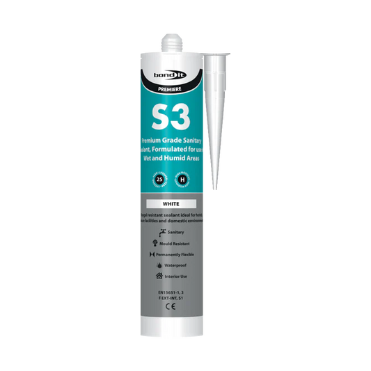 S3 Sanitary silicone white 300ml
