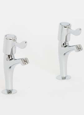 Skara 1/4 Turn sink piller taps chrome