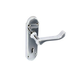 Sharp lock handle chrome