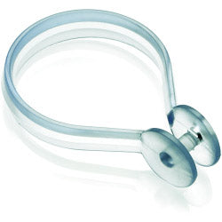 Shower curtain rings clear pk12