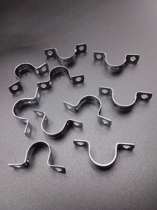 15mm Chrome saddle clips qty1