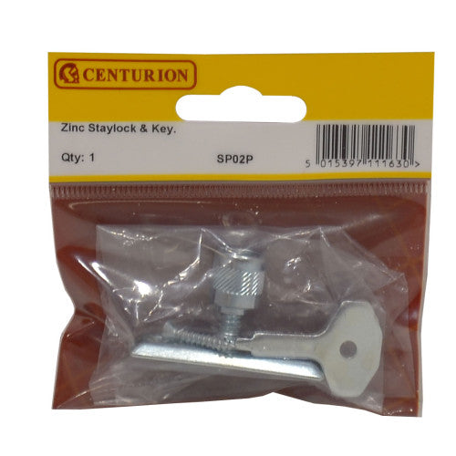 Stay lock & key set zinc