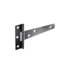 Tee hinge light pair black 250mm
