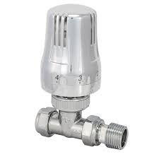 TRV Rad valve chrome straght