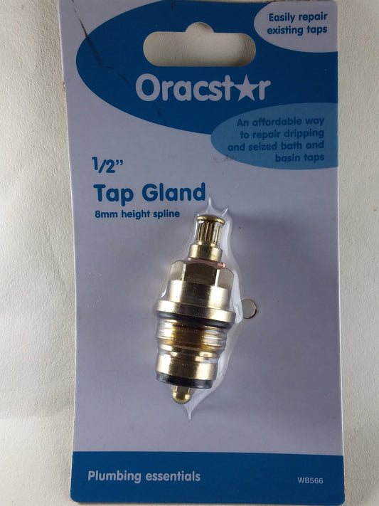 A 1/2 inch tap gland on a packaging card, with the brand Oracstar displayed at the top.
