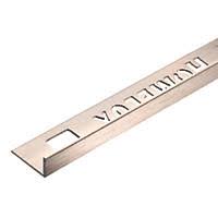 Tile trim L shap 10mm satin chrome