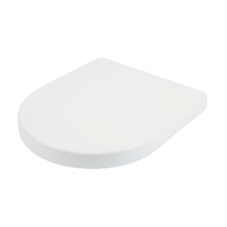 Toilet seat d-shap soft close white