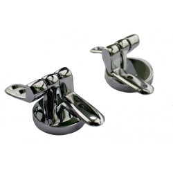 Toilet seat hinges pair chrome