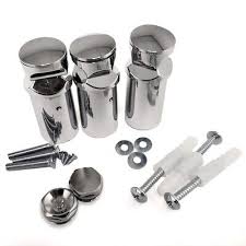 Towel rail fixing kit chrome