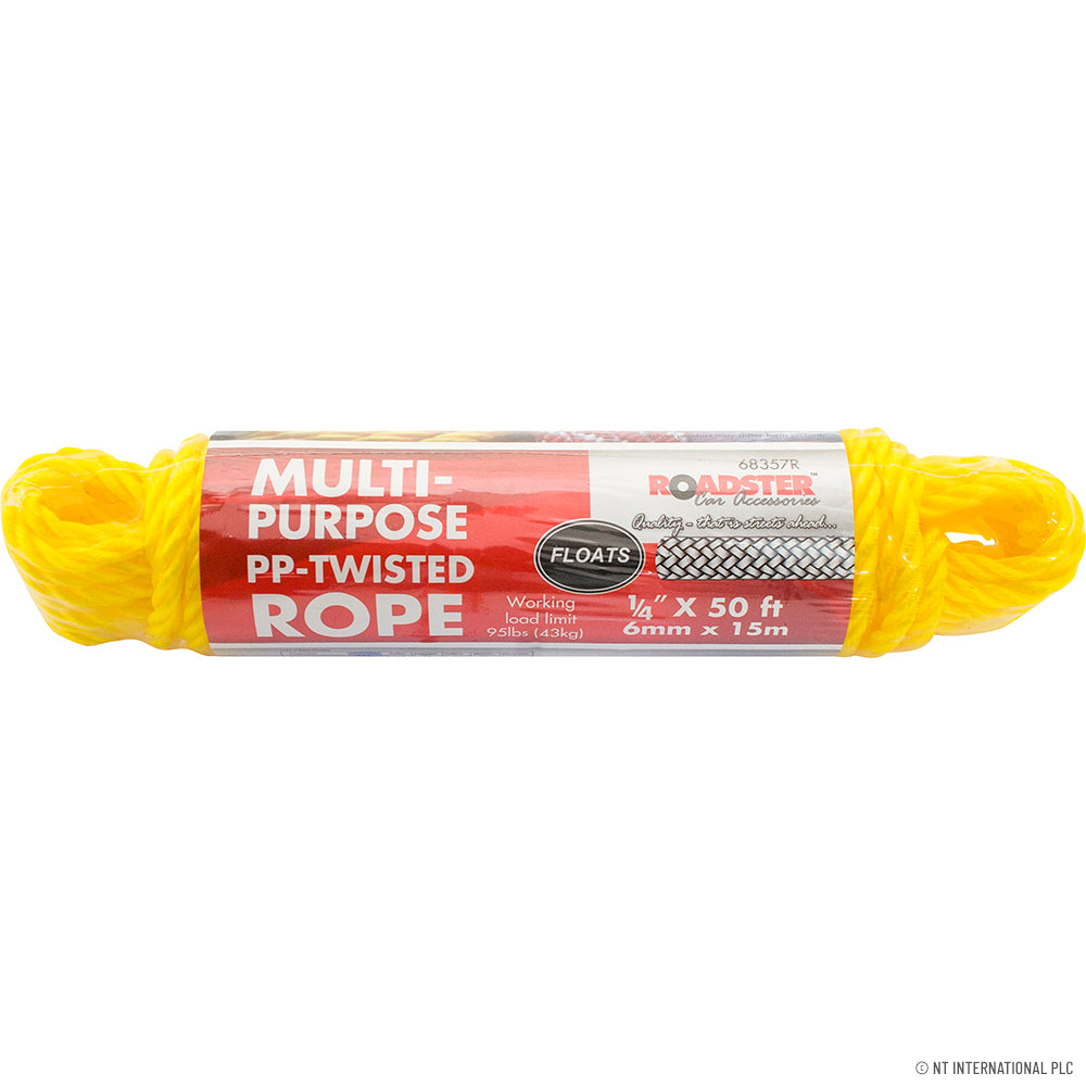 Twisted poly rope 6mm x 50ft